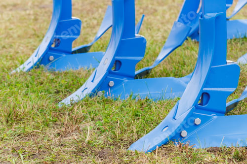 Preview: Part And Detail Of Agricultural Plow, Modern Technology In Agriculture Concept