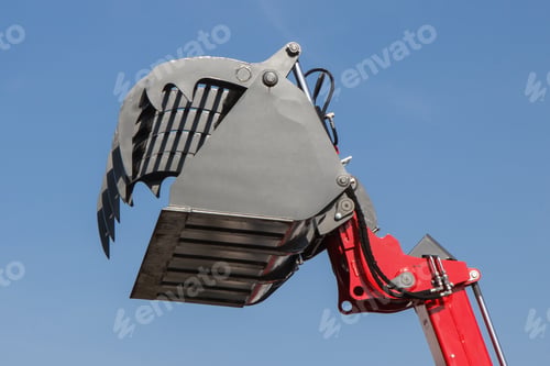 Preview: Agricultural Loader Machine Using For Transport Bales Of Straw After Harvest. Modern Technology In