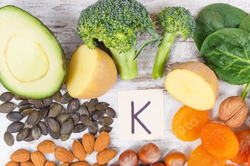 Preview: Fresh Fruits And Vegetables Containing Vitamin K, Potassium, Dietary Fiber And Natural Minerals