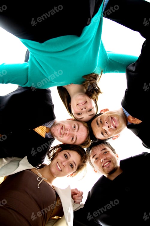 Preview: Business Team United Together Isolated Over A White Background