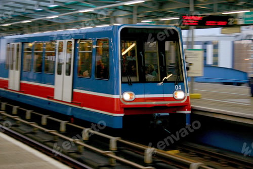 Preview: Fast Moving Train At A Railway Station