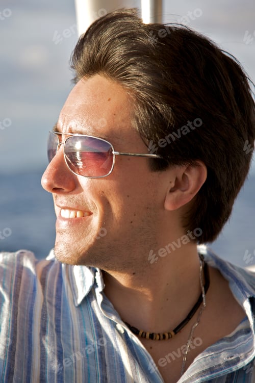 Preview: Man Portrait With Sunglasses Taken In A Yatch