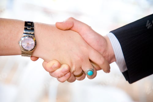 Preview: Business Deal With Success Between A Businessman And A Businesswoman