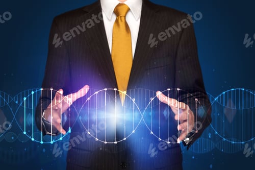 Preview: Businessman With Dna Concept In His Hands