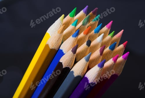 Preview: Colors Over A Black Background 2