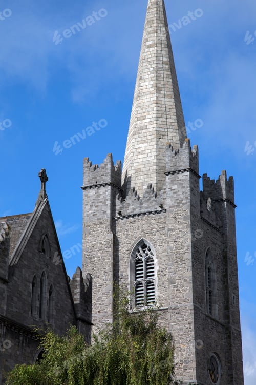 Preview: St Patricks Cathedral Facade; Dublin; Ireland