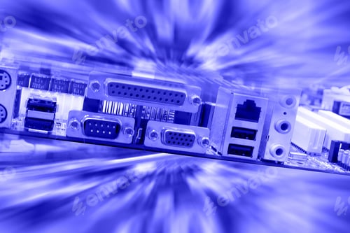Preview: Abstract Technology In Blue