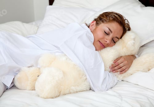 Preview: Beautiful Woman Lying On The Bed At Her Apartment
