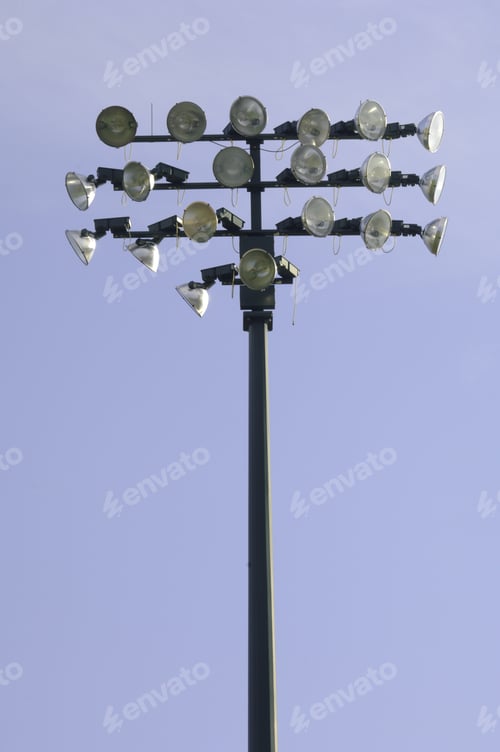 Preview: Stadium Lights Over Baseball Field
