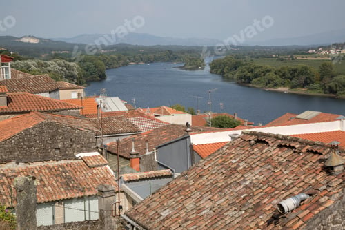 Preview: Village And River Minho; Galicia; Spain