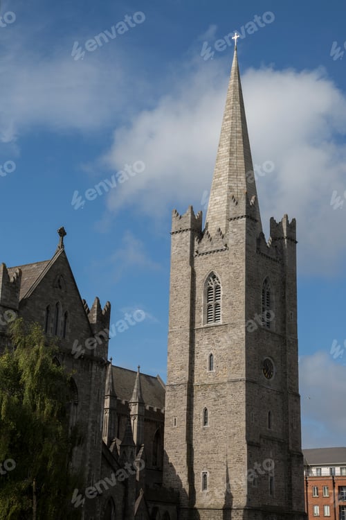 Preview: St Patricks Cathedral Tower; Dublin; Ireland