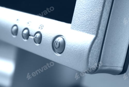 Preview: Power Button In Cyan