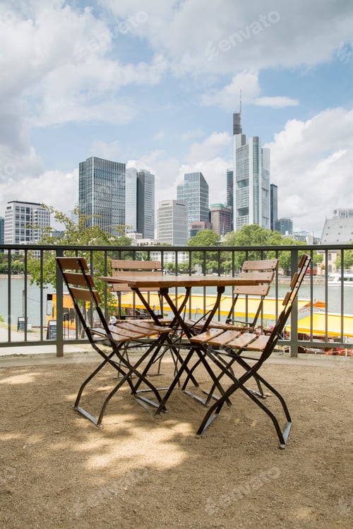 Preview: Cityscape Of Frankfurt, Germany, German