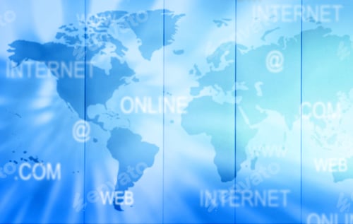 Preview: Blue Internet Technology Background - Blurred