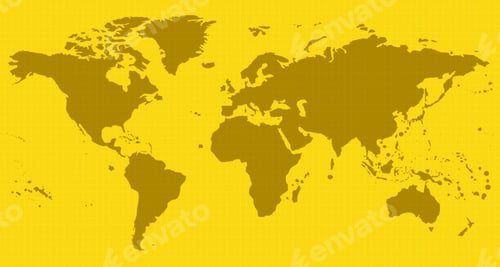 Preview: Yellow World Map
