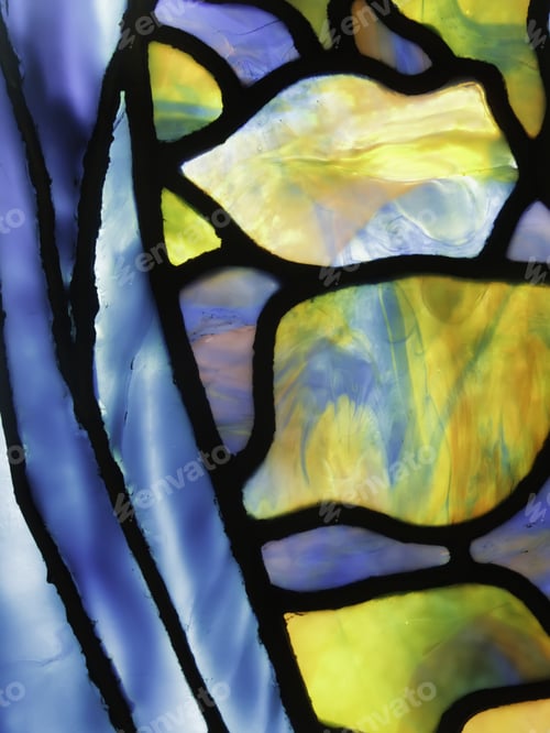Preview: Fine Detail Of Stained Glass Window