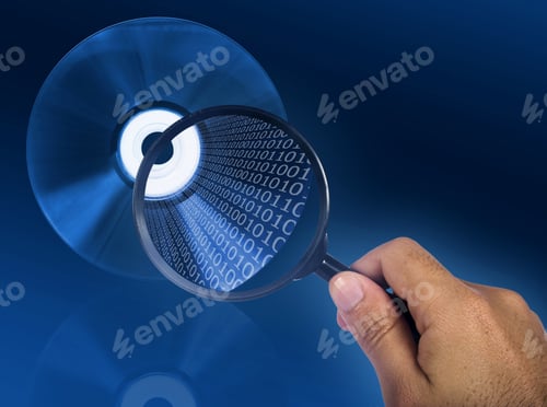Preview: Cd Details On A Magnifying Glass