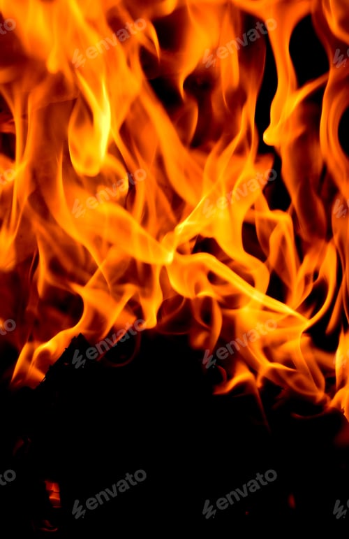 Preview: Abstract Blur Of A Fire - Close Up
