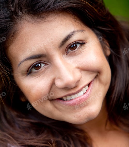 Preview: Portrait Of A Beautiful Happy Woman Smiling