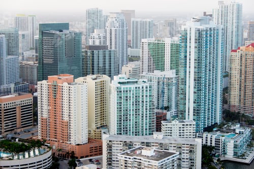 Preview: Tall Buildings In The City Of Miami From The Air