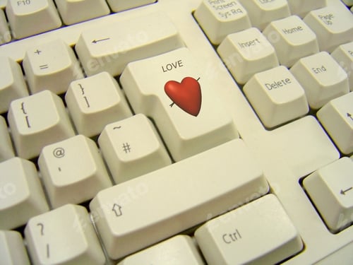 Preview: Enter Key Replaced By Heart And The Word "Love"