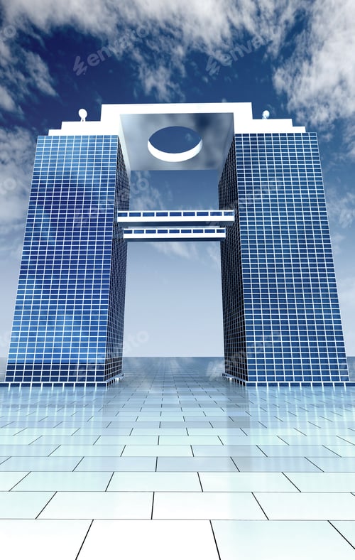 Preview: Corporate Building Mdae In A 3D Program