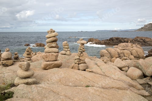 Preview: Rock Stack, English Cemetery, Trece Head Beach; Costa De La Muerte; Galicia; Spain