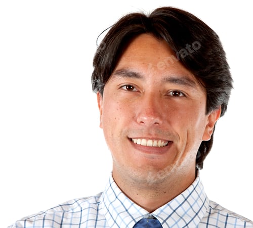 Preview: Business Man Portrait Isolated Over A White Background