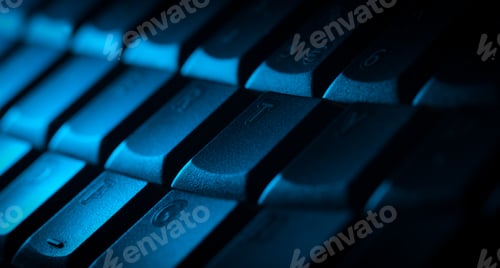Preview: Computer Keyboard Close-Up With Empty Space