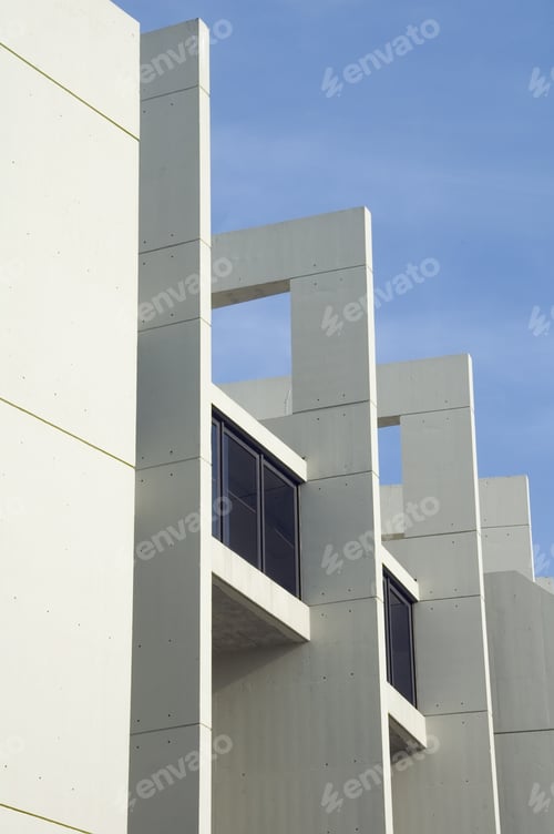 Preview: Vertical Buttresses Along College Athletic Administration Building
