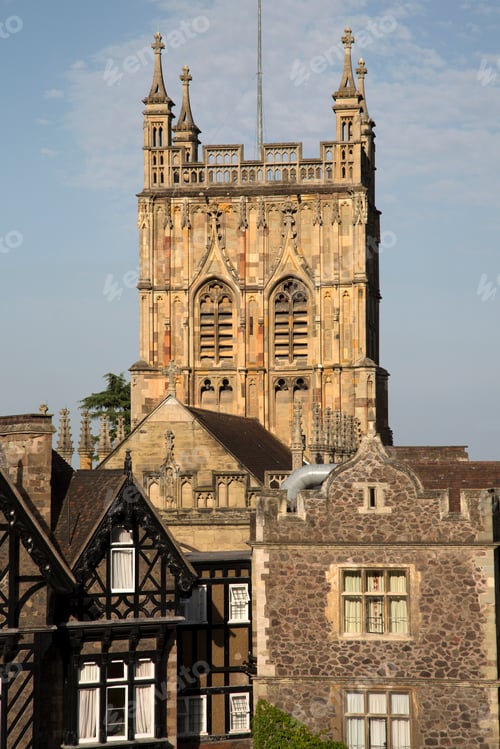 Preview: Tower At Priory Church; Great Malvern; England; Uk