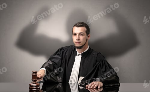 Preview: Young Judge With Brawny Design On His Back