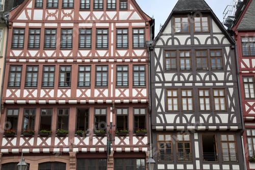 Preview: Romerberg Square Building Facade, Frankfurt; Germany