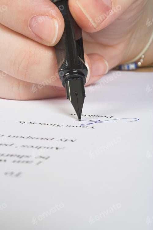 Preview: Business Signature Of Approval