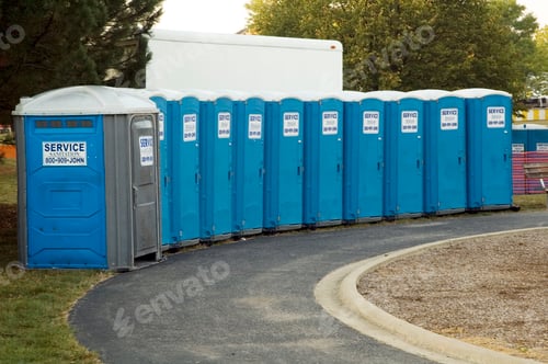 Preview: Row Of Portable Toilets