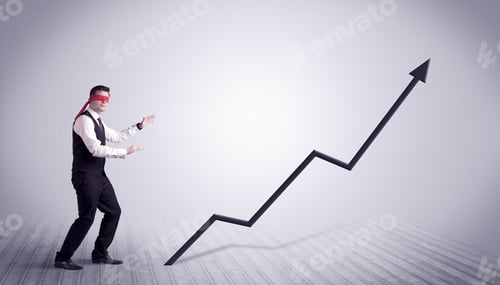 Preview: A Young Male Office Worker Trying To Find The Right Solution To Develop A Growing Market Concept