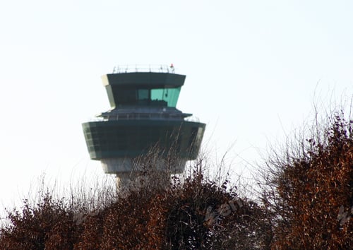 Preview: Air Traffic Control Tower At The Background