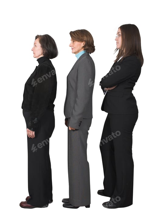 Preview: Business Team Standing In A Row