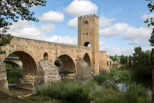 Preview: Bridge At Frias With River Ebro, Burgos, Spain