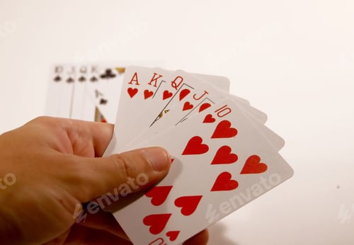 Preview: Royal Flush Of Hearts