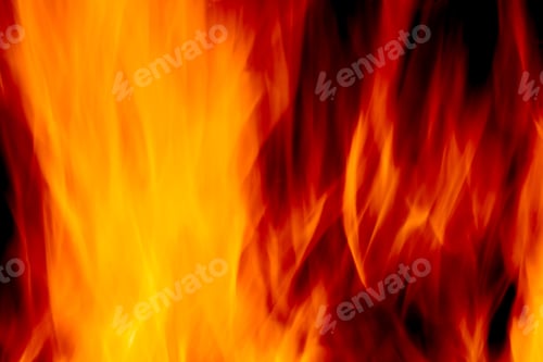 Preview: Abstract Blur Of A Fire Over A Black Background