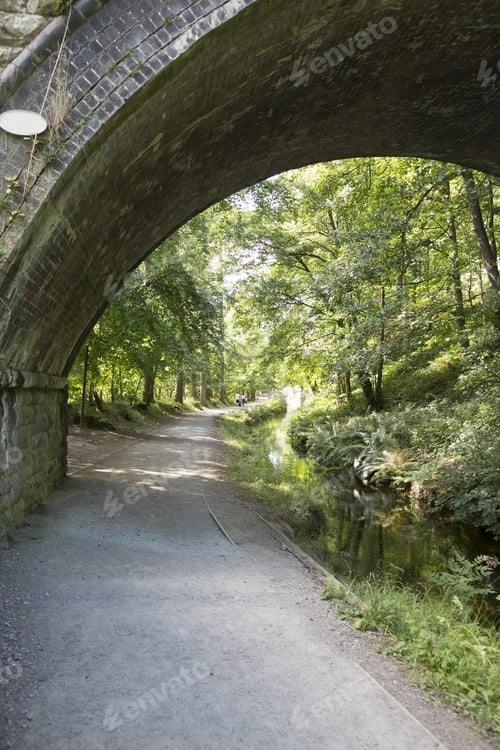 Preview: Stone Bridge On Shropshire Union Canal; Llangollen; Wales; Uk