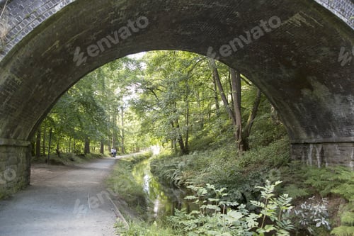 Preview: Stone Bridge On Shropshire Union Canal; Llangollen; Wales; Uk