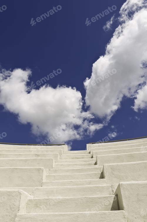 Preview: Stairway To The Sky -- Conceptual Shot For Themes Of Success And Achievement, Self-Improvement, And