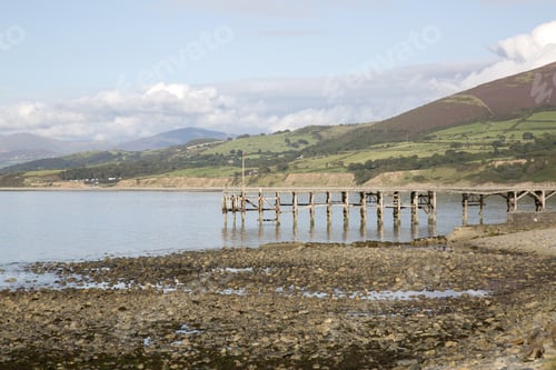 Preview: Old Pier At Trefor; Caernarfon; Wales; Uk