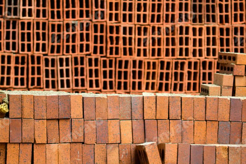 Preview: Pile Of Bricks At A Construction Site - Building Material Concepts