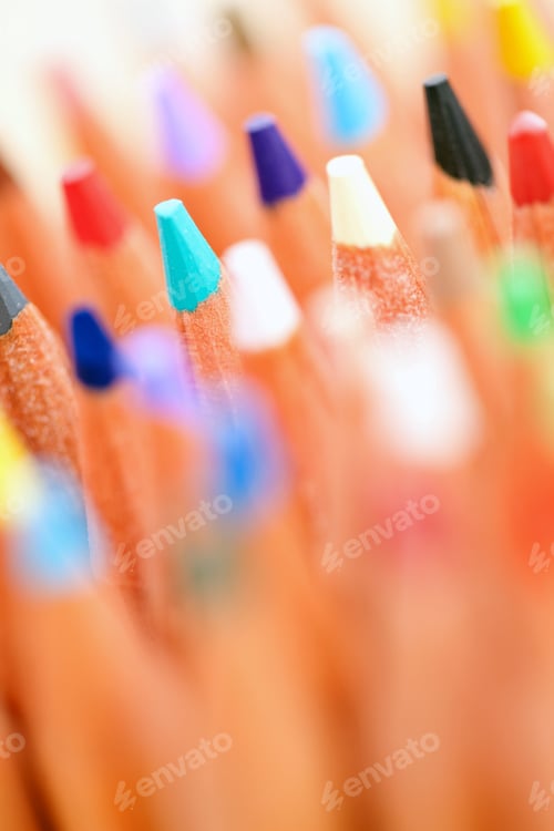 Preview: Close Up Of A Bunch Of Color Pencils