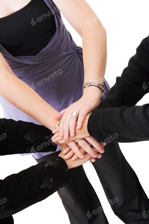 Preview: Business Hands Together Representing Teamwork