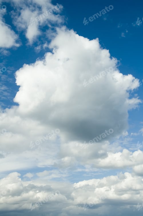Preview: Cumulus Clouds And Blue Sky Before A Storm