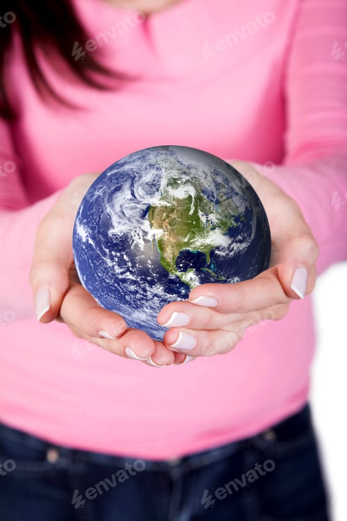 Preview: Hands Holding Globe Globe Photo Taken From Www.Nasa.Gov